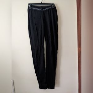 Icebreaker black merino wool leggings